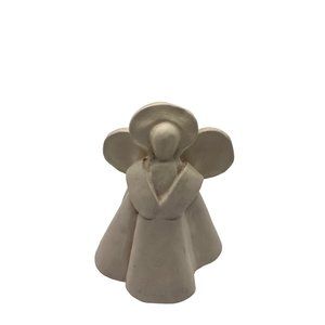 Vintage Faceless Angel With Halo Wings